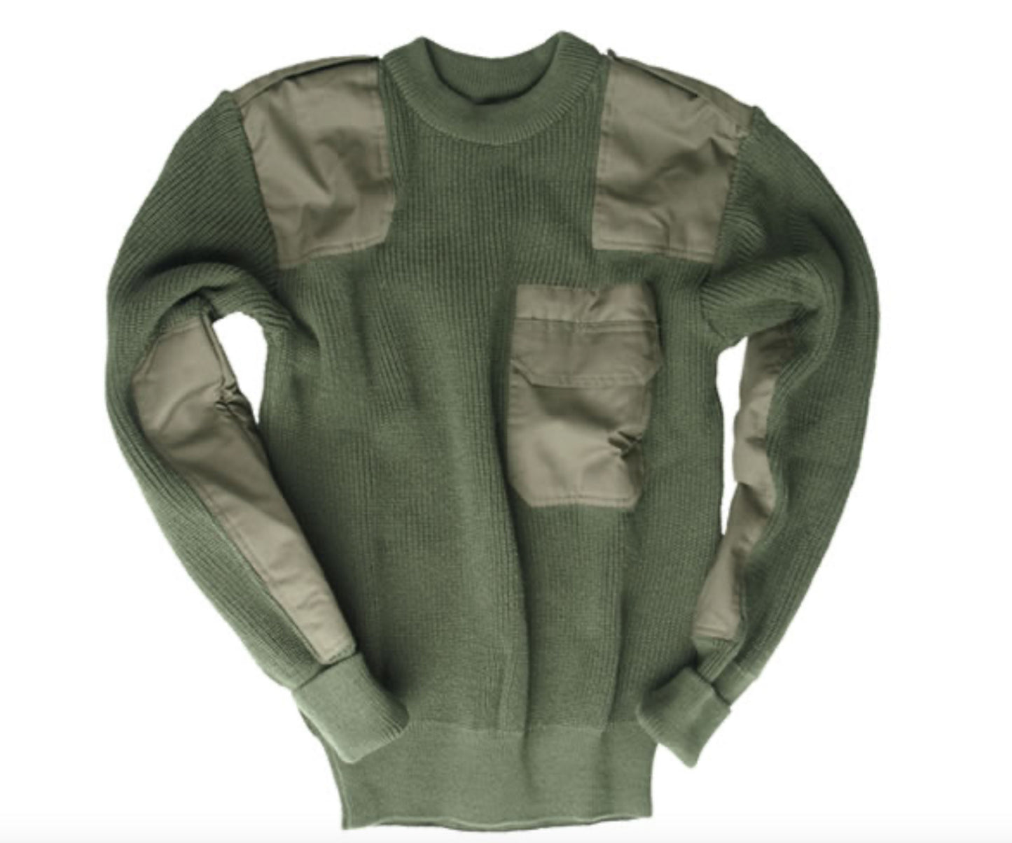 MIL-TEC German Army Military Style Outdoor Warm Sweater Acrylic OD Green