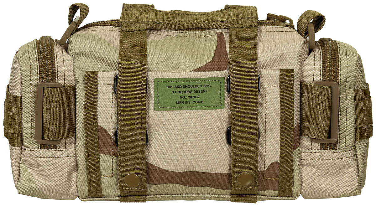 Hip and Shoulder Bag Military Army Combat 3 colours desert