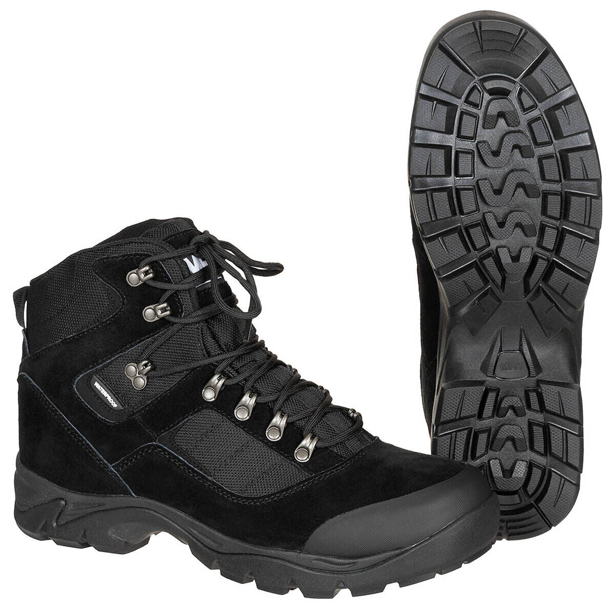 Black Combat Boots High-Quality HBR Membrane Waterproof Breathable Quick-Drying