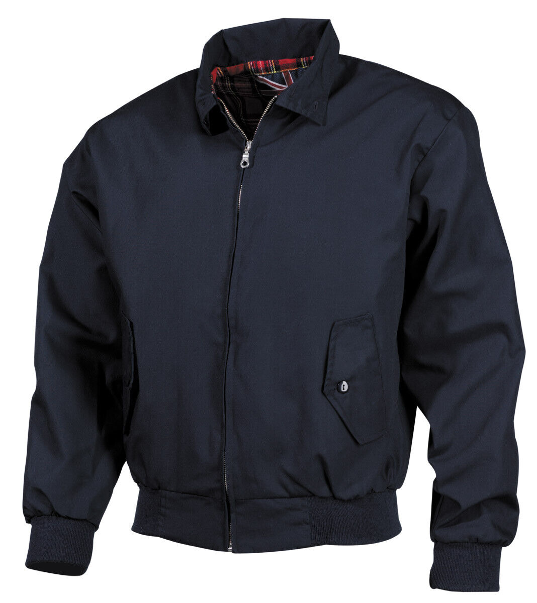 Jacket Men's Military Style English Bomber Biker Blue Hip Pockets MFH
