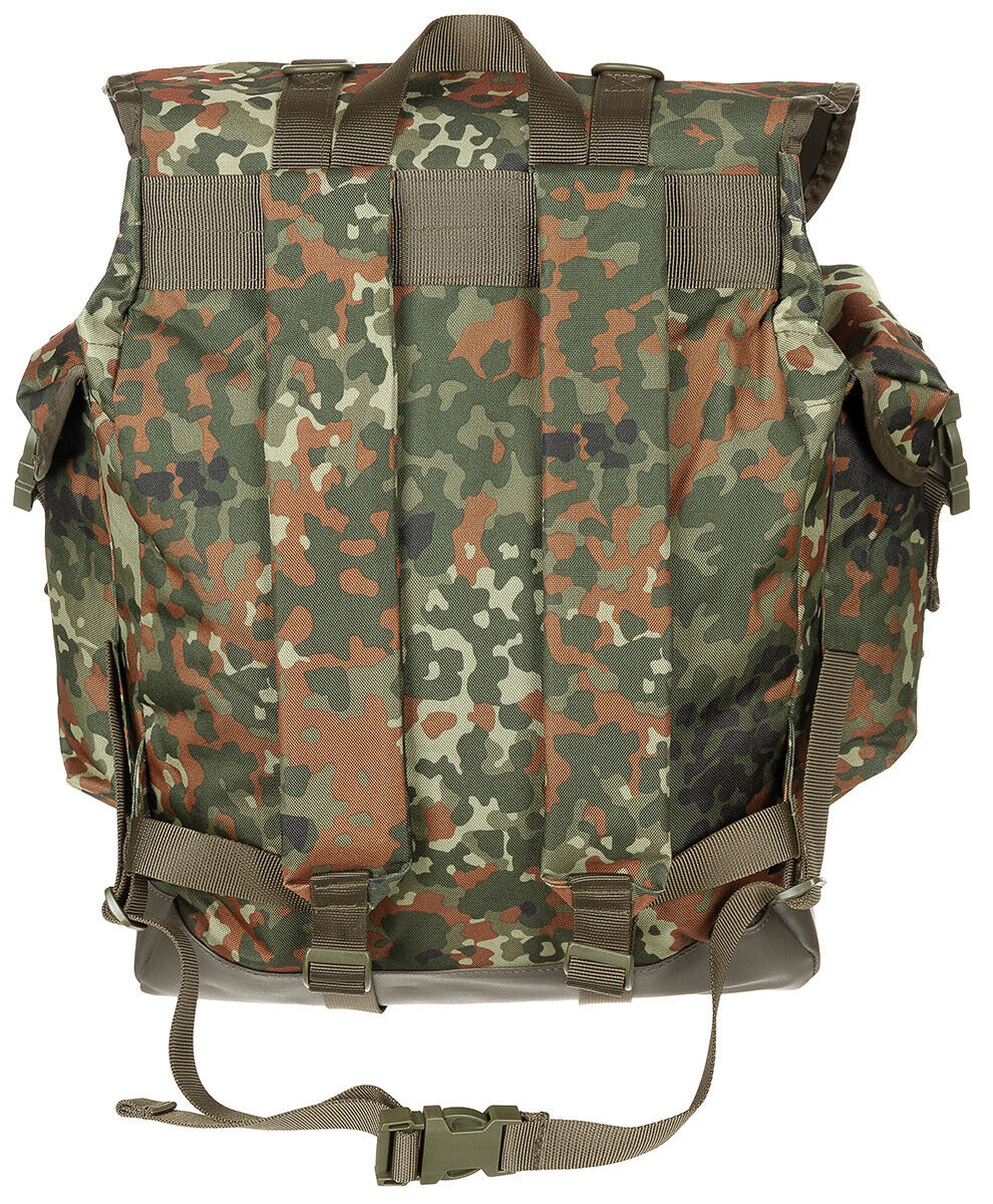German Army 30L Mountain Backpack Flecktarn New Model MFH Brand Military Camo