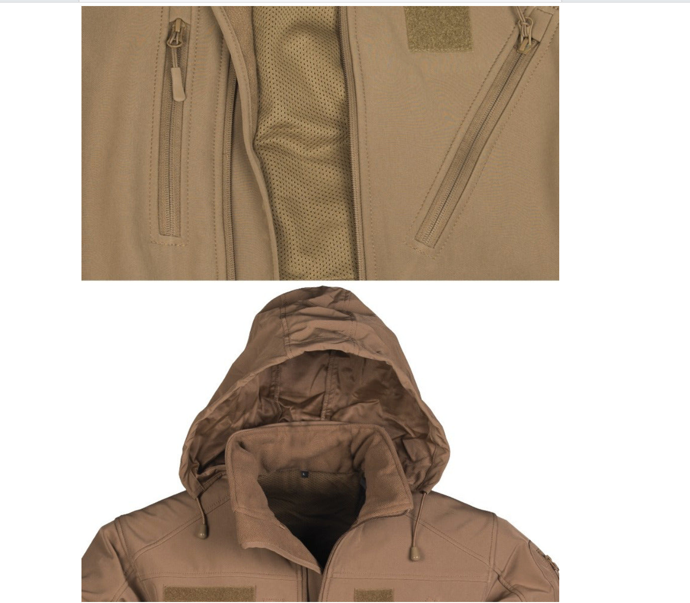 MIL-TEC Military Softshell Jacket SCU 14 WASP Z1 Tactical Combat Army Coyote