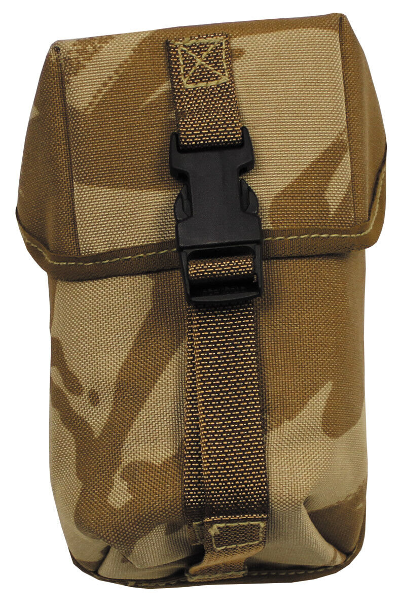 British Original Military Army Pouch UTILITY Small MOLLE DPM Desert New