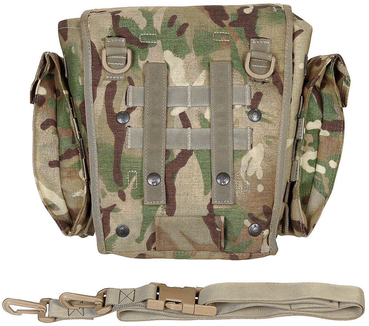 British Original Military Bag For Protective Mask MTP Camo Used
