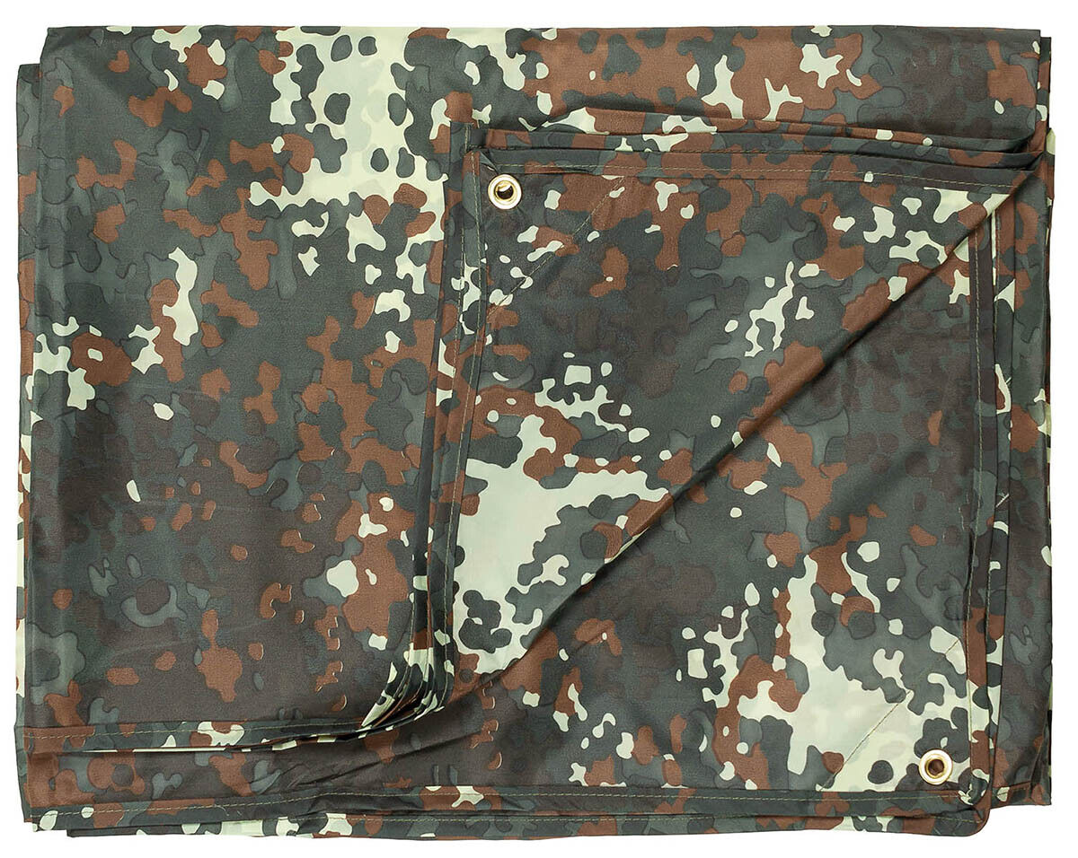 Tarpaulin Waterproof Military Army Outdoor Cover BW Camo ca. 300x500cm