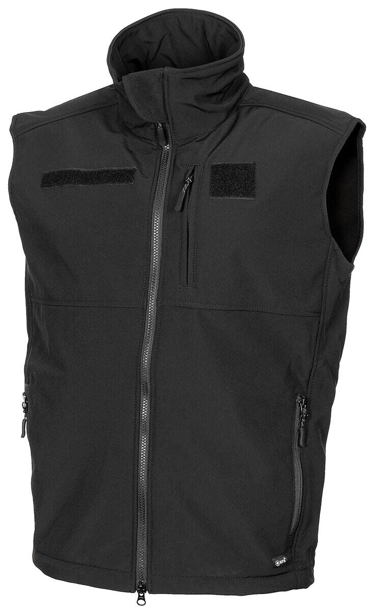 US Army Quilted Waterproof Windproof Vest Black SoftShell Vest Allround Black