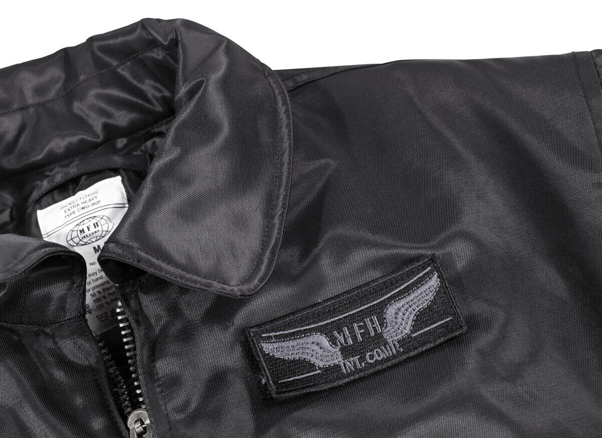 US Air Forces Military CWU MA2 Flight Bomber Tactical Men's Pilot Jacket Black