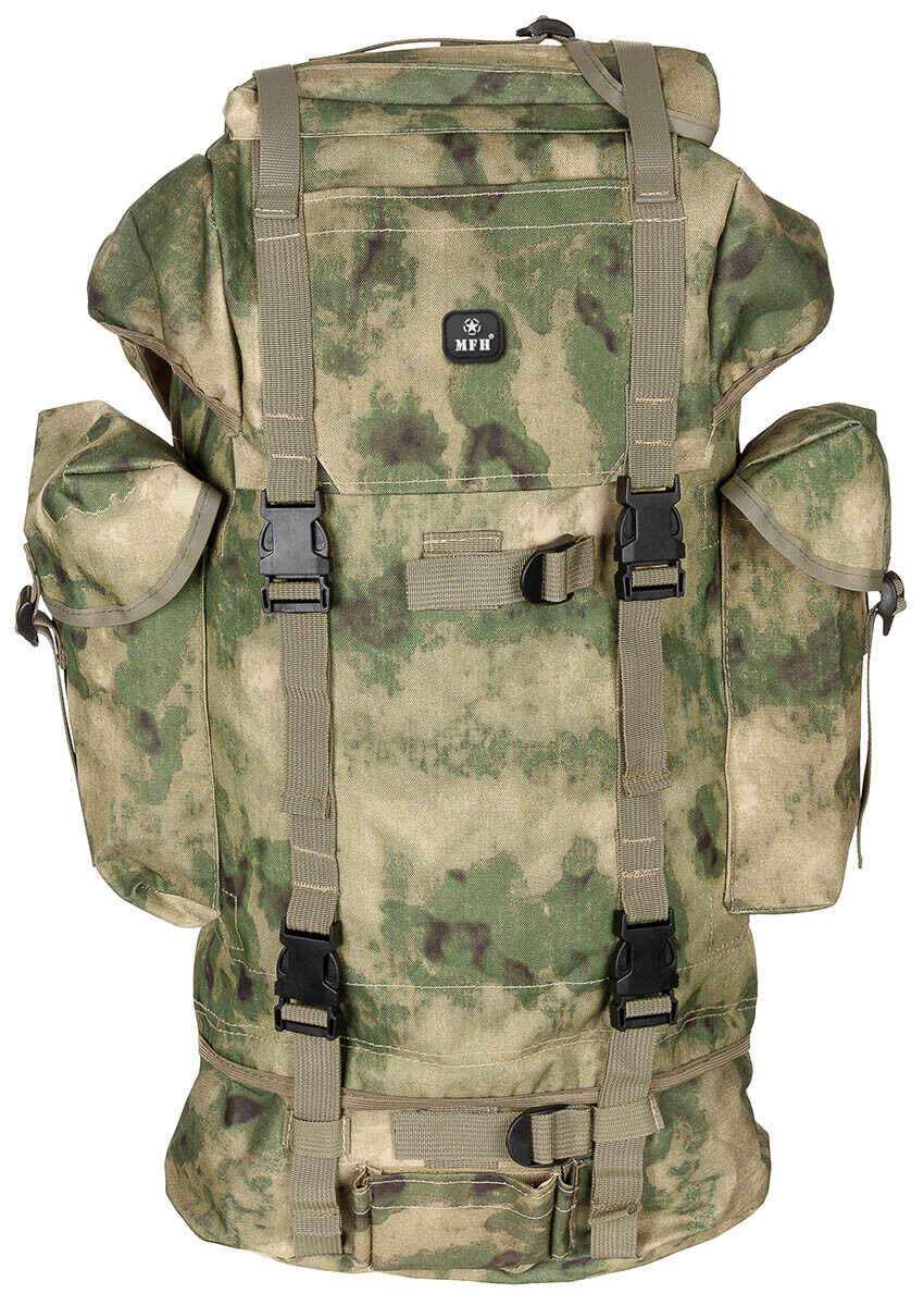 German Army 65L Combat HDT-FG Camo Backpack Bundewehr MFH Tactical Airsoft