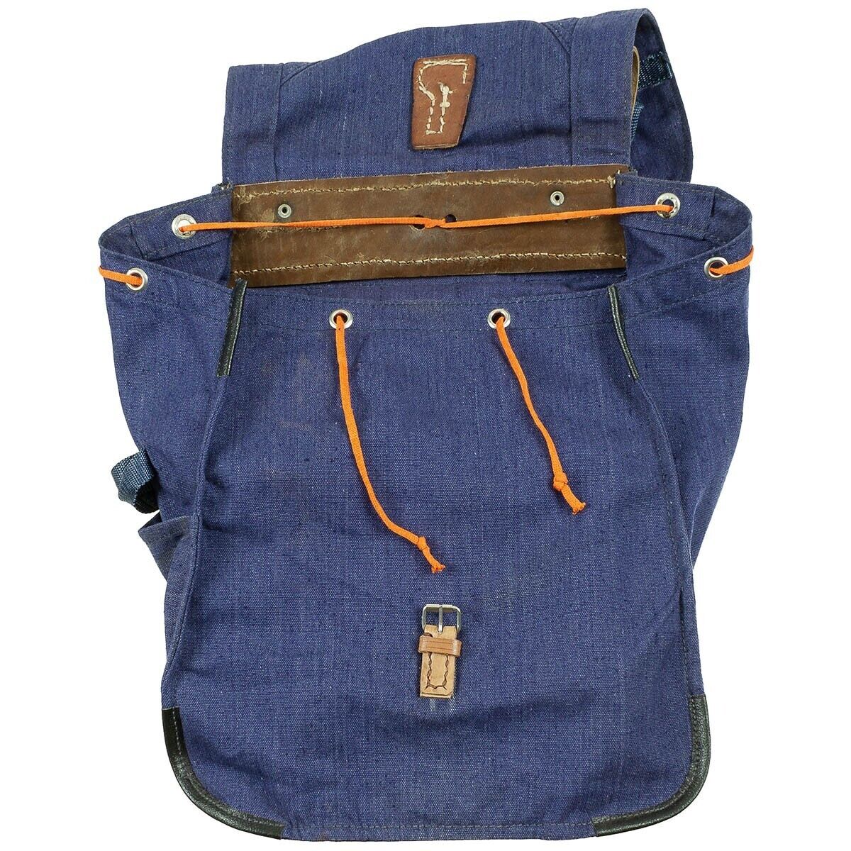 Original Romanian Vintage Backpack Blue Military Surplus Retro Gear 20L