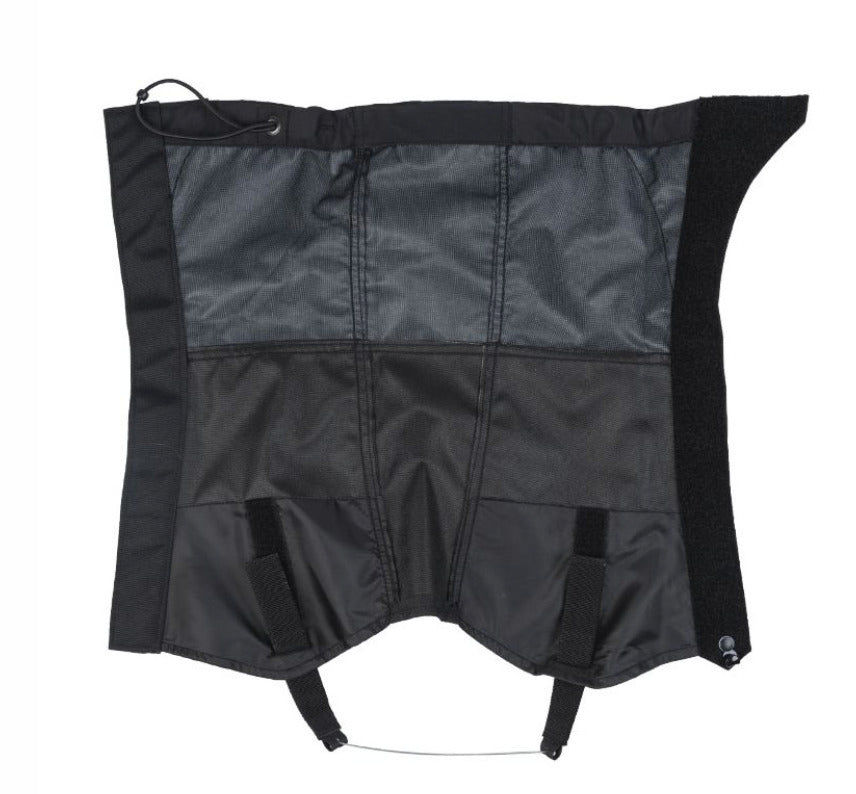Outdoor Gaiters Steel Wire Fixing Gaiters For Hiking Hunting Weatherproof Black
