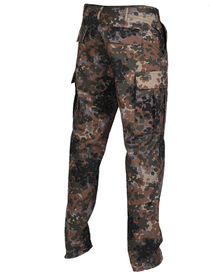 US Army Trousers Rangers Hunting Trekking BDU Military Style Pants Flecktarn