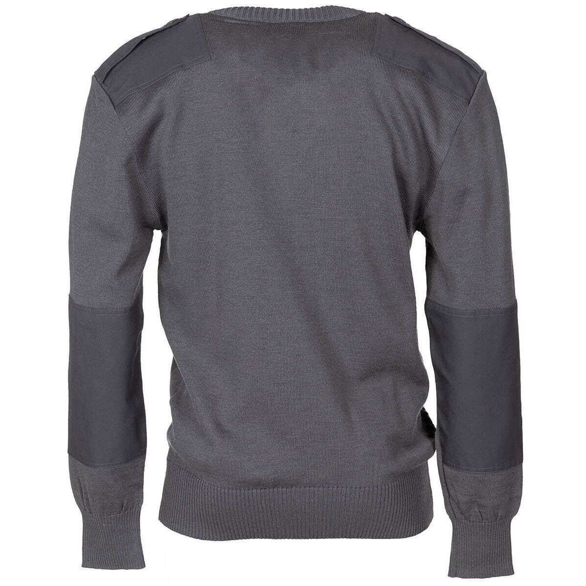 Original Austrian Army Military BH V-neck Pullover Grey 50% Wool New