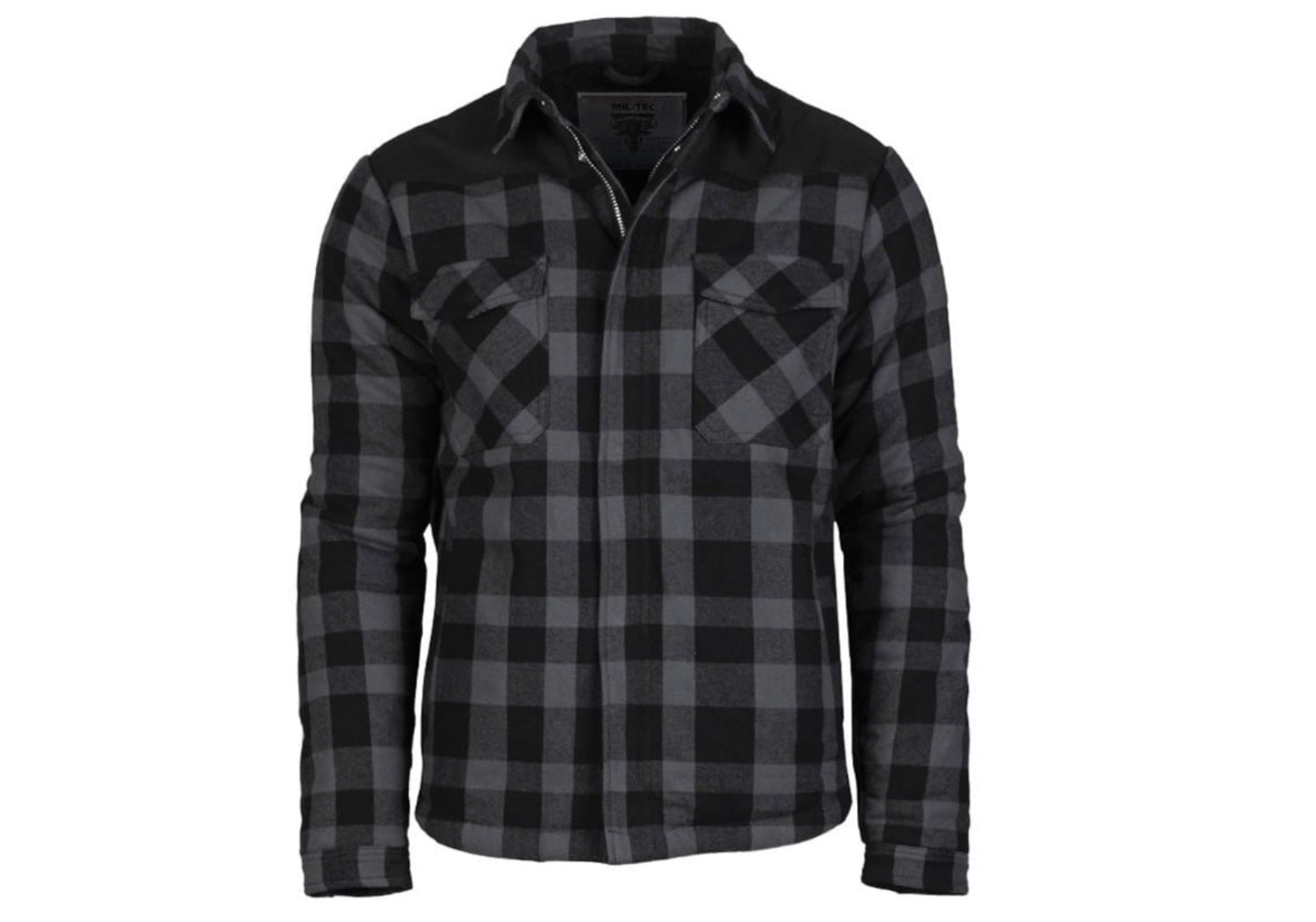 MIL-TEC Light Outdoor Urban Style Lumber Jacket Sweater Black/Grey