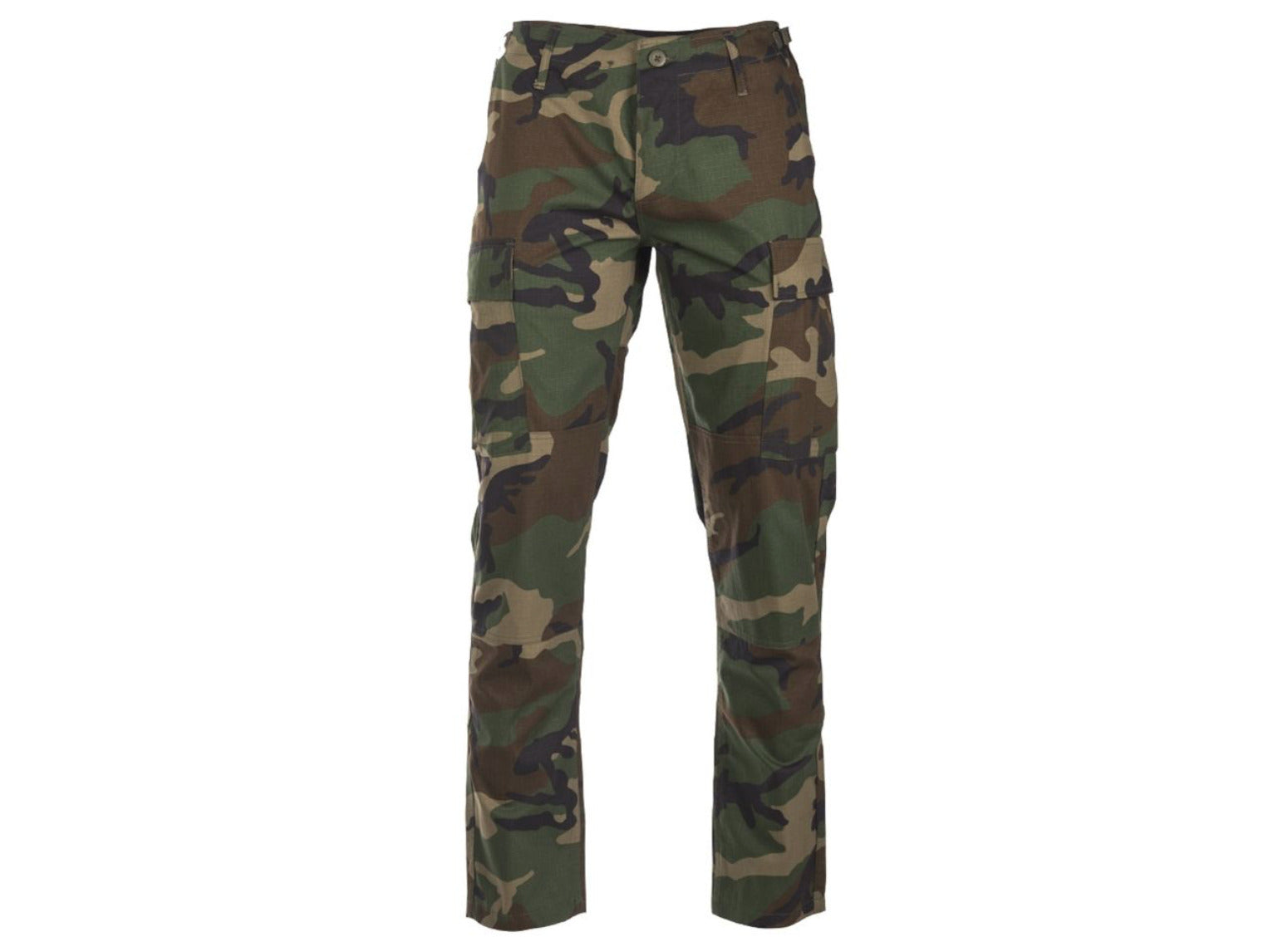 US Army Hunting Camping Trekking BDU Military Style Field Slim Pants Woodland