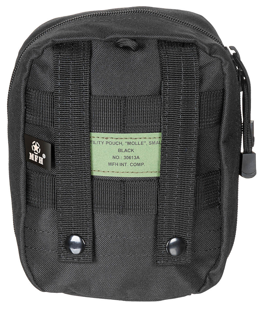 Utility Pouch Military Army Style Combat MOLLE Small Black