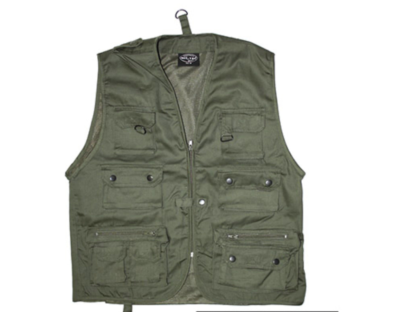 Military Style Outdoor Multi Pocket Vest Hunting Camping Fishing OD Green