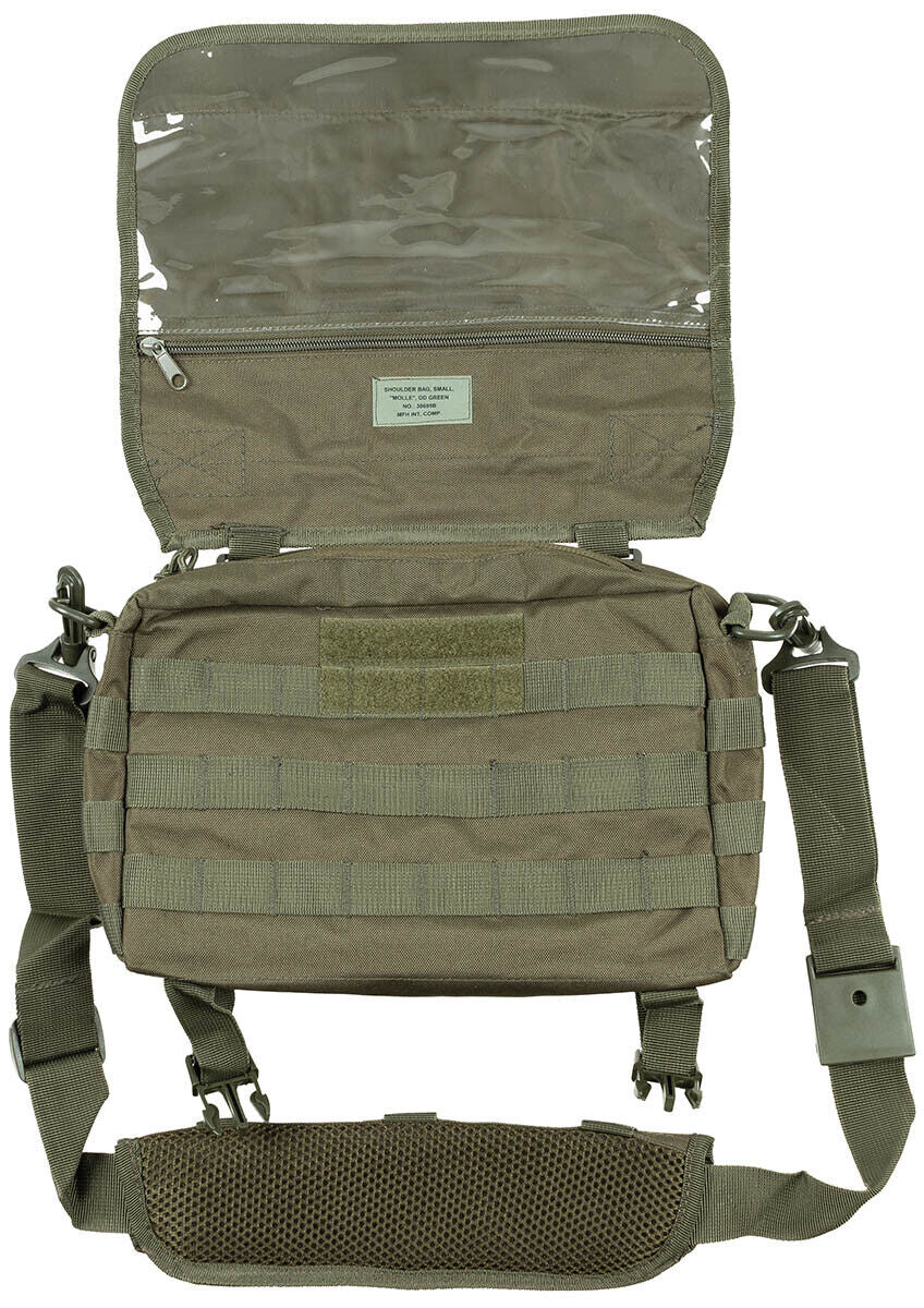 Shoulder Bag Military Army Combat Style Deluxe Adjustable MOLLE OD Green