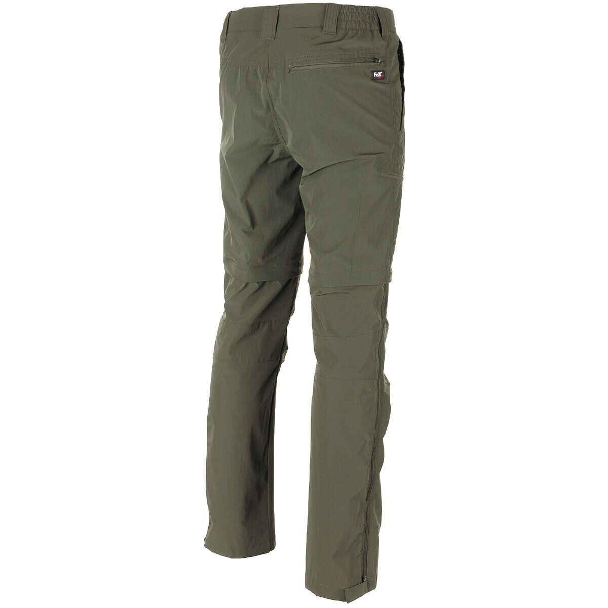 Fox Outdoor Pants Bermuda Men's Military Camping Trekking Rachel OD Green Zip