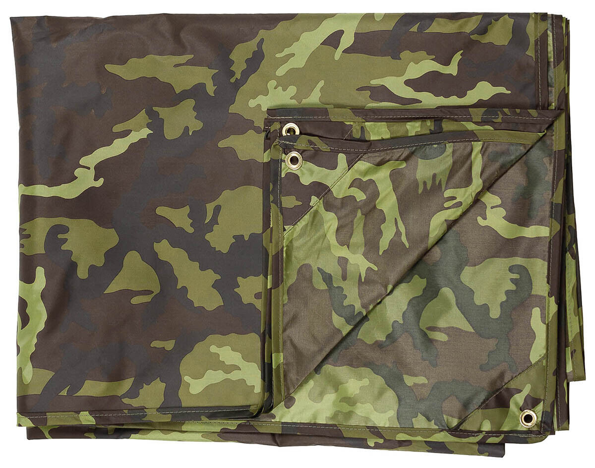 Tarpaulin Waterproof Military Army Outdoor Cover M 95 CZ Camo ca. 300x400cm