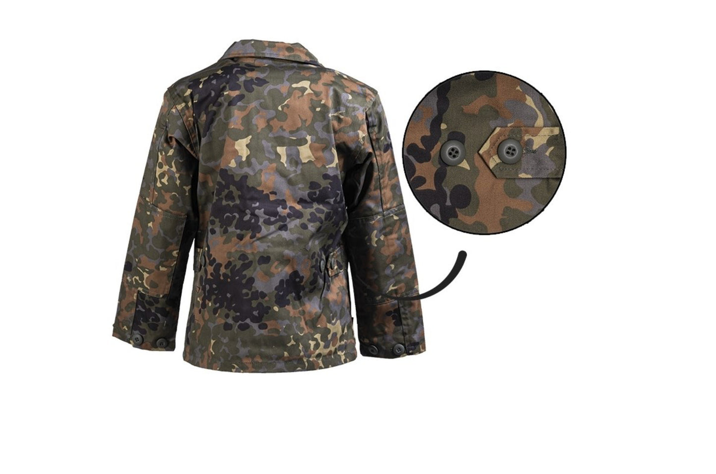 US Army Style BDU Kids Jacket Outdoor Camping Flectarn Military Camo
