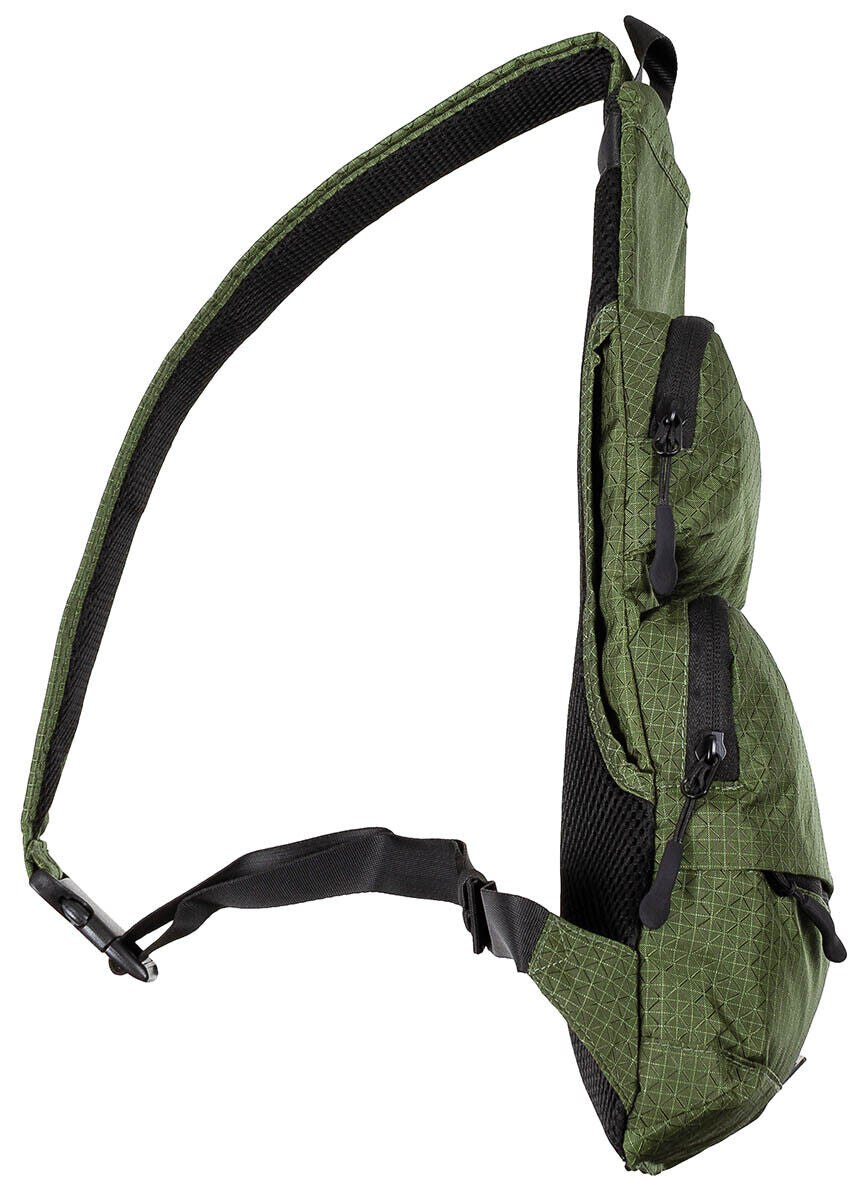 Shoulder Bag Military Army Combat Style Deluxe Adjust OD Green, Rip-Stop Nylon