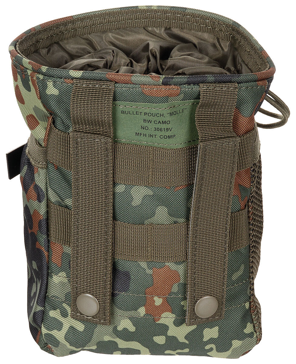 Military Army Gear Dump Pouch Outdoor Hunting Lightweight MOLLE BW Camo