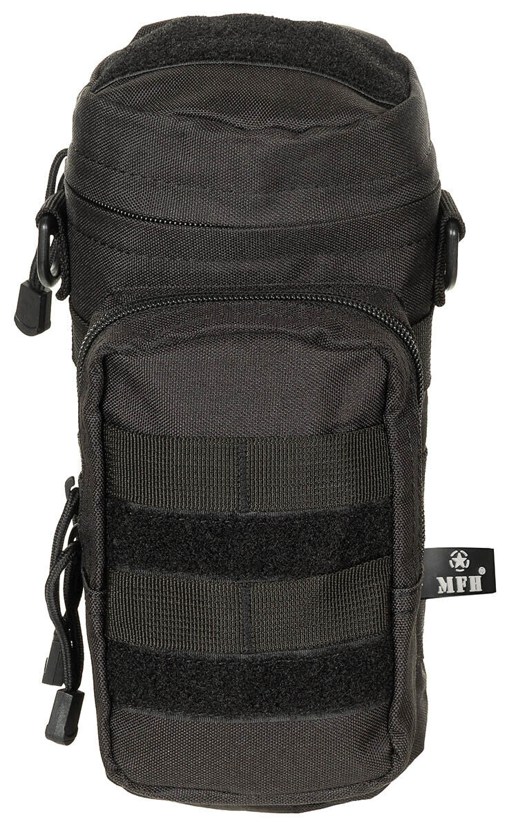 Pouch Round Military Army Camping Hunting MOLLE Black