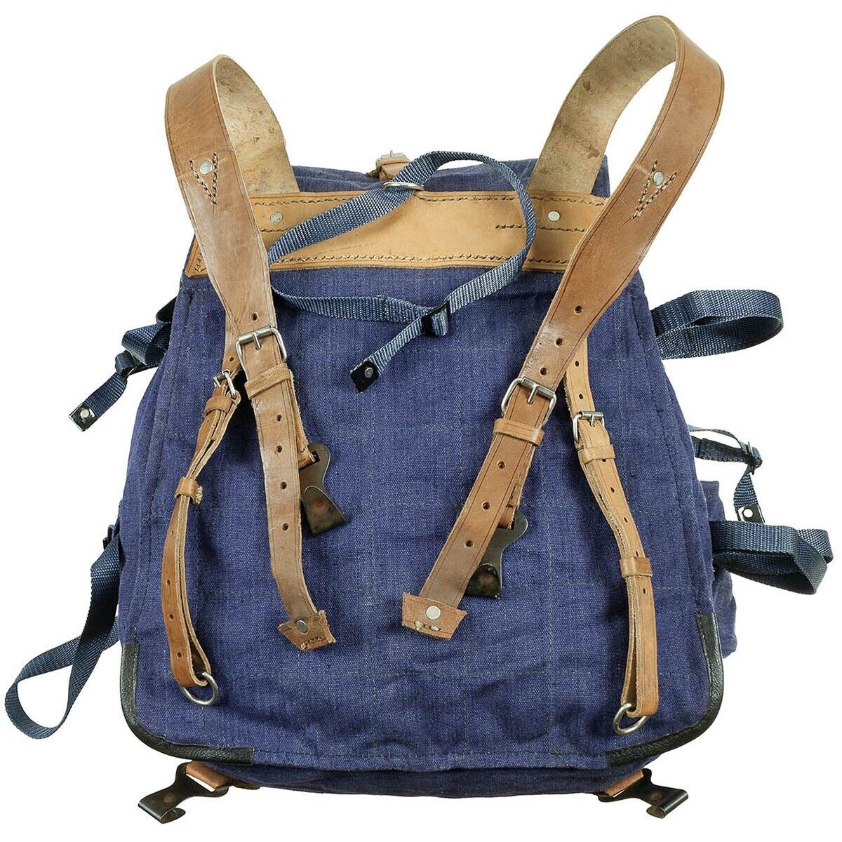 Original Romanian Vintage Backpack Blue Military Surplus Retro Gear 20L