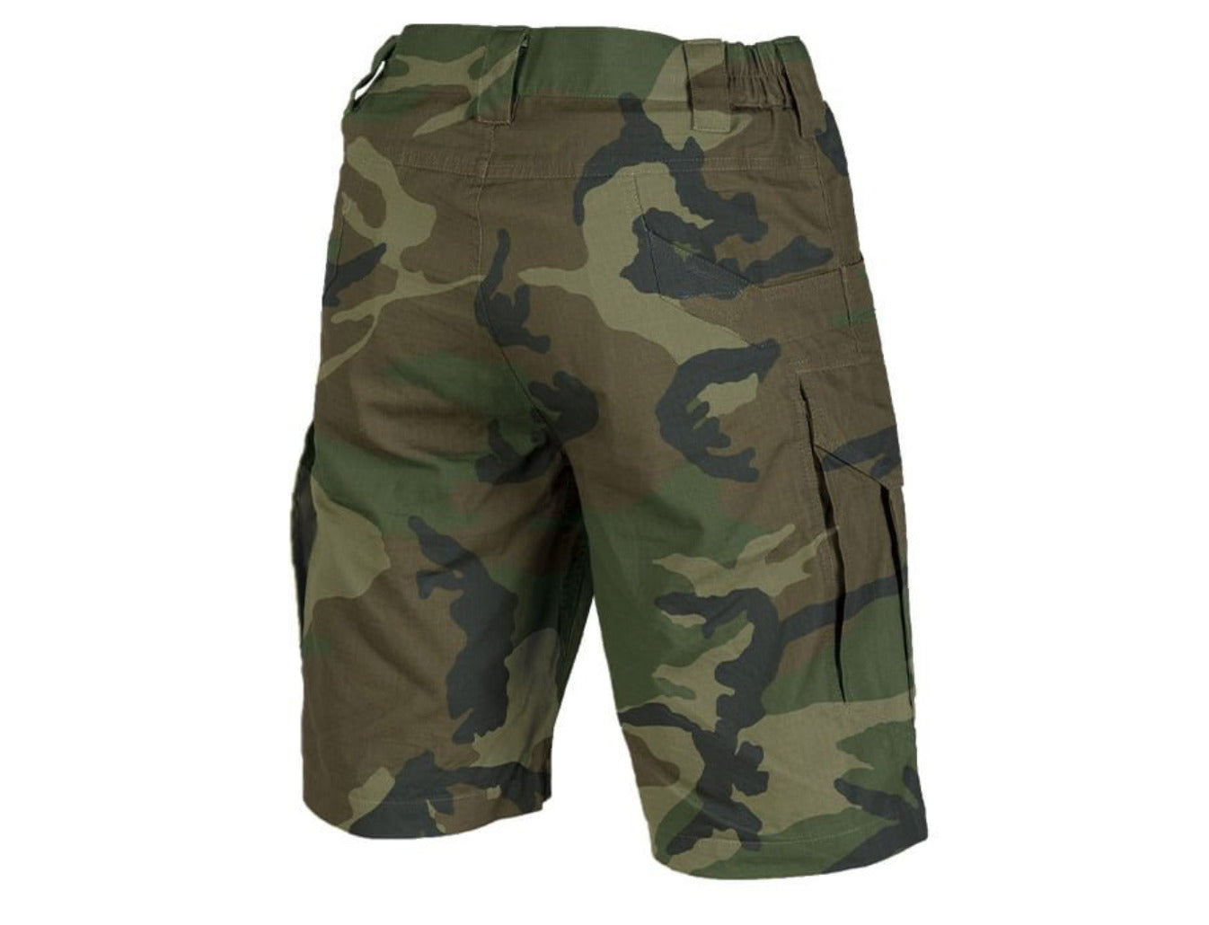 MIL-TEC Ranger Elastic Assault Army Style GymTraining Shorts Woodland