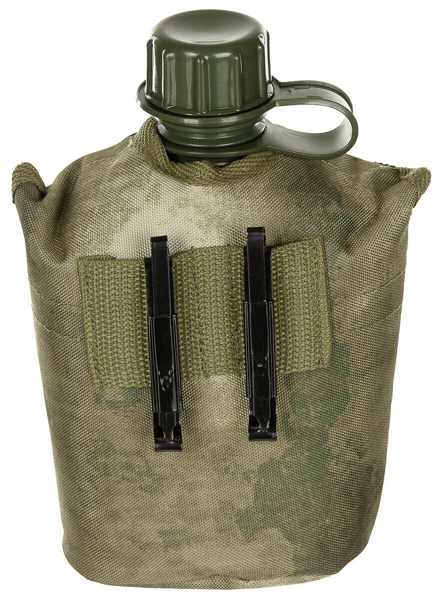 US Army Military Style Plastic Canteen 1L Cover HDT-Camo FG BPA Free