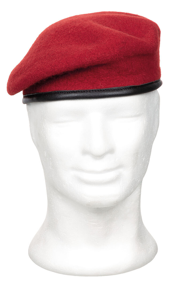 French Army Commando Military Army Small Crown Wool Beret Red