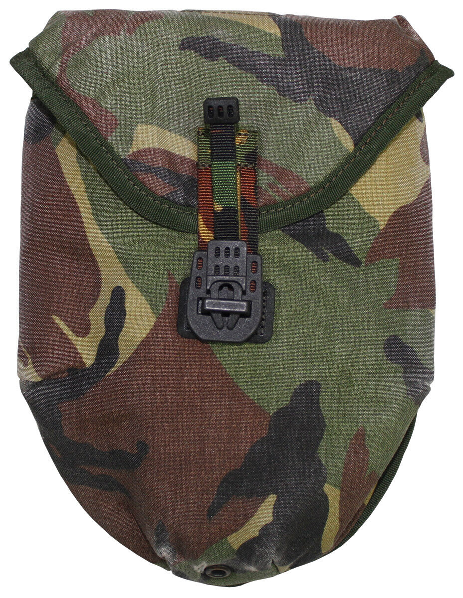Original Dutch Army Military NL Shovel Pouch Molle Camo Used