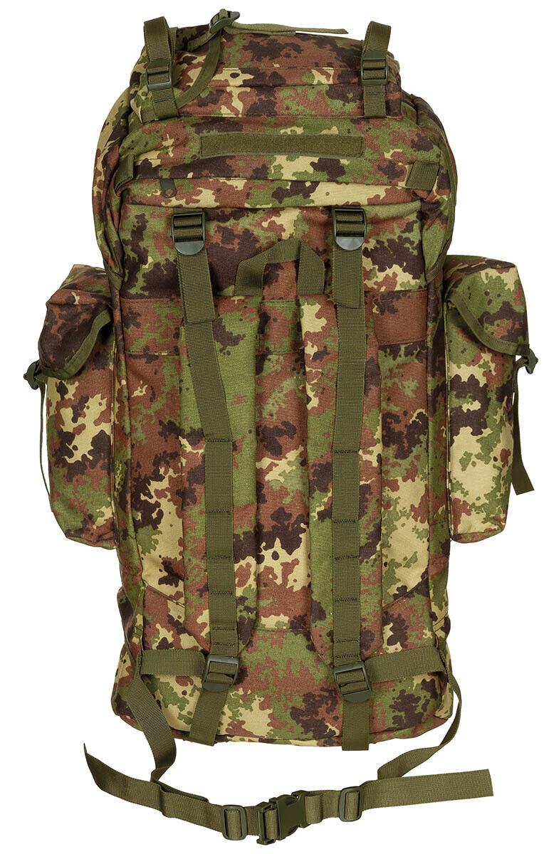 German Army 65L Combat Vegetato Camo Backpack Bundewehr MFH Tactical Airsoft