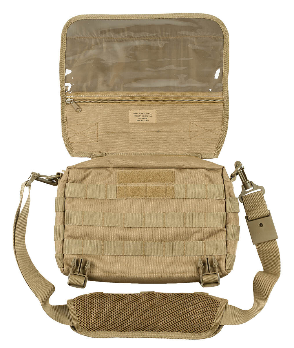 Shoulder Bag Military Army Combat Style Deluxe Adjustable MOLLE Coyote Tan