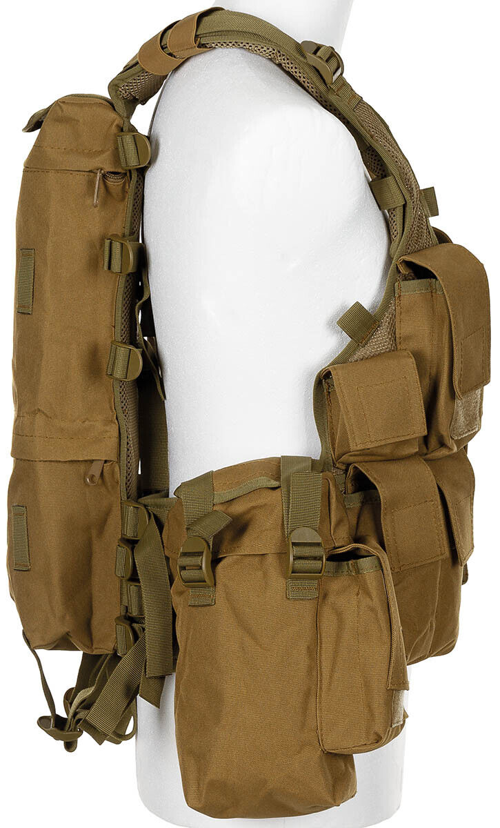 Tactical Vest Military Army Combat Lightweight Various Pockets Coyote Tan