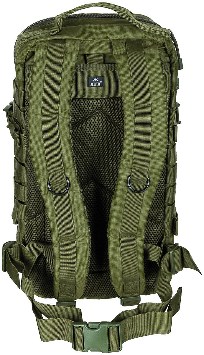 US 30L Backpack Assault I Tactical MOLLE OD Green Airsoft MFH Brand