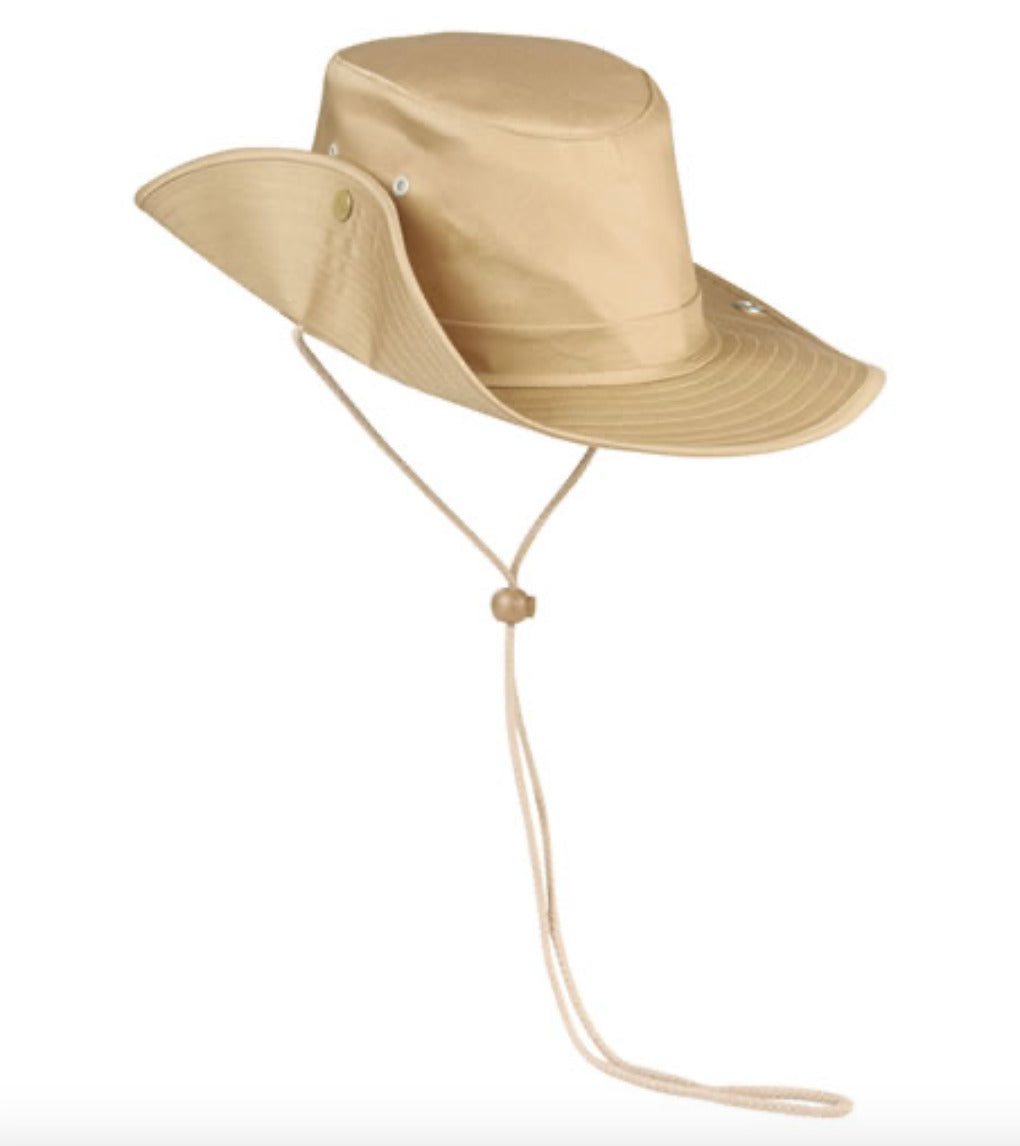 US Army Style Hat Weatherproof Breathable Trilaminat Boonie Bush Cap Khaki