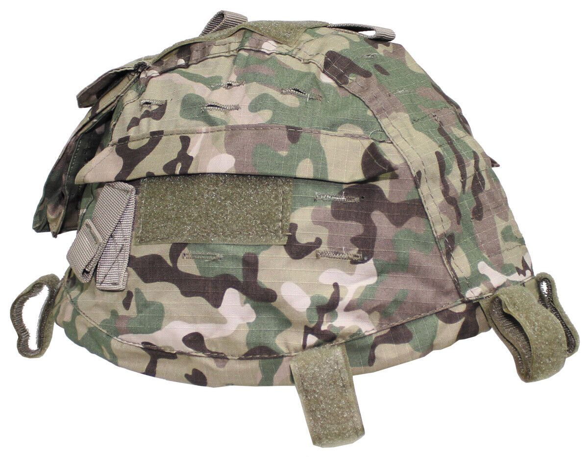Helmet Cover With Pockets Size-Adjustable Operation-Camo