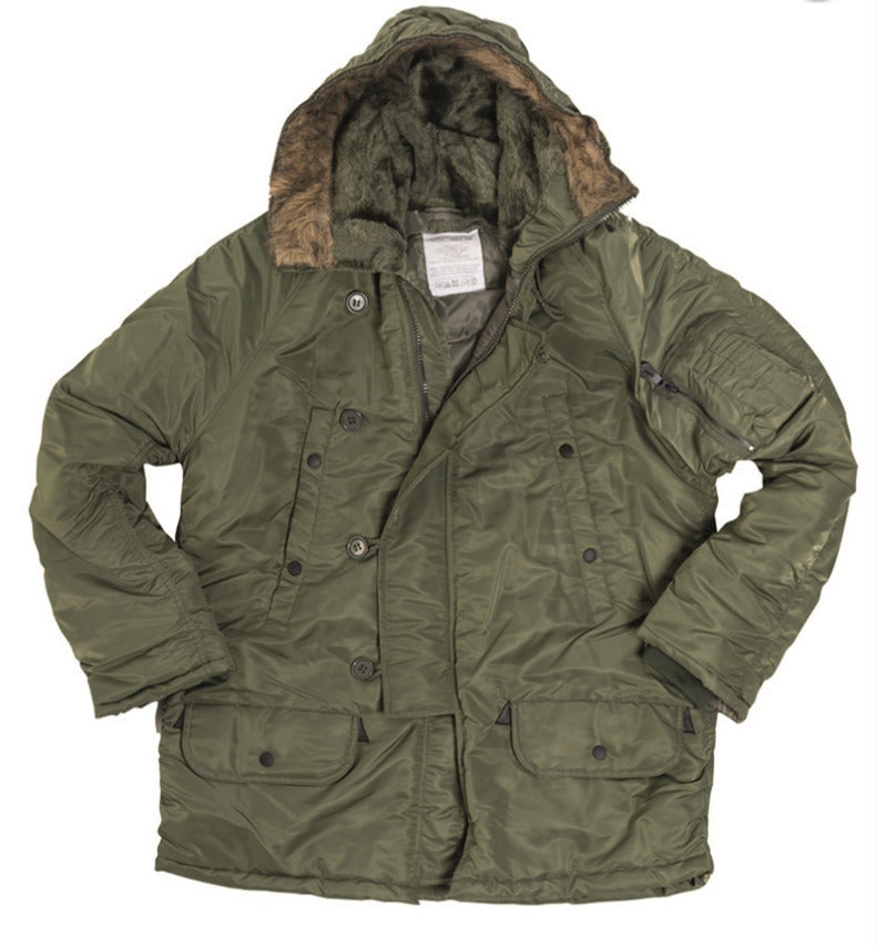 MIL-TEC NEW US Military Army Parka N3B Faux fur Hooded Olive Style Aviator