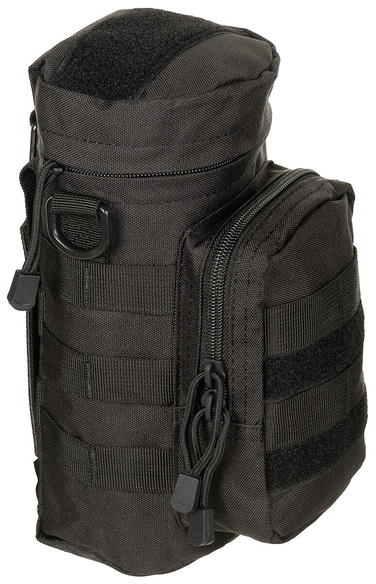 Pouch Round Military Army Camping Hunting MOLLE Black