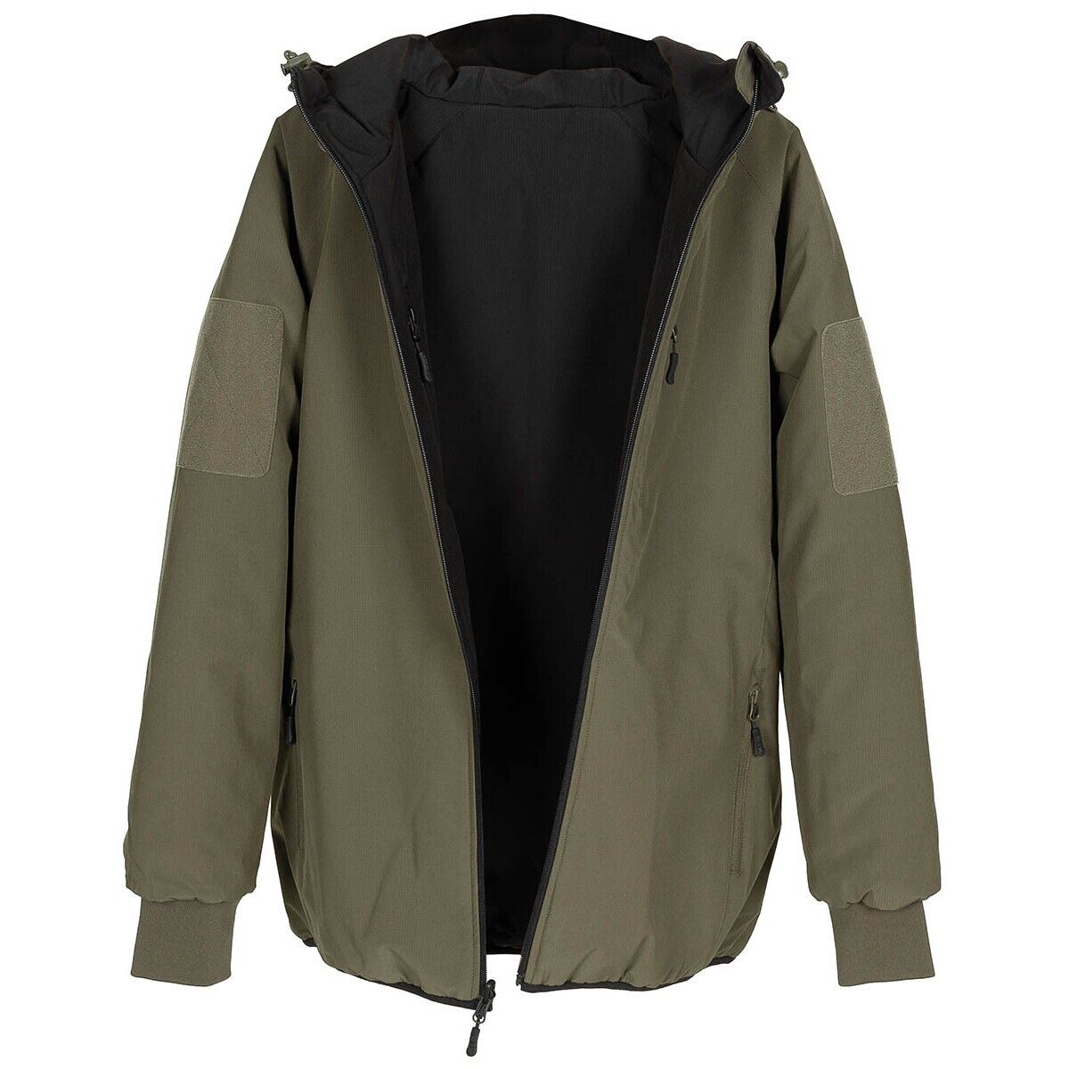 Reversible Thermal Outdoor Military Jacket OD Green/Black Military Outdoor Gear