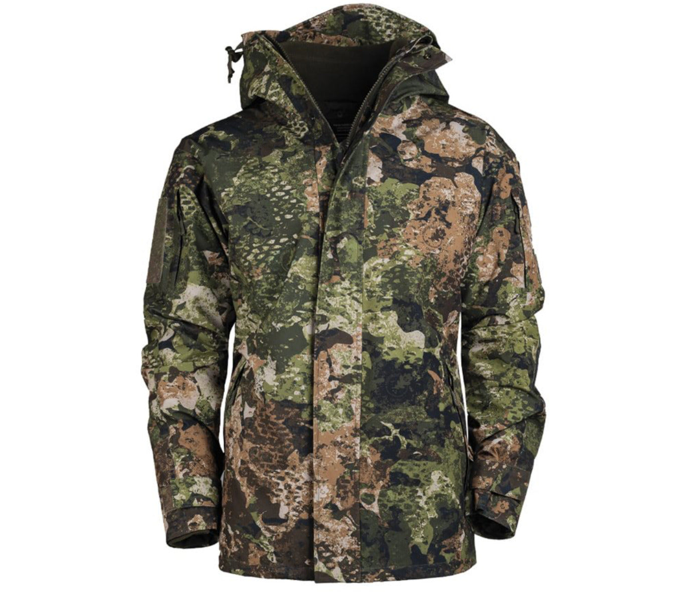 MIL-TEC Military Army Wasp Z1B Wet Weatherproof Jacket With Fleece Liner Camo