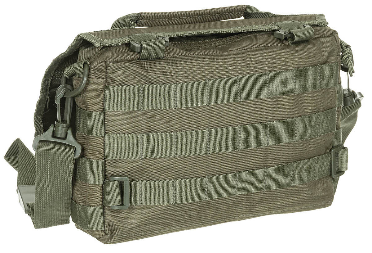 Shoulder Bag Military Army Combat Style Deluxe Adjustable MOLLE OD Green