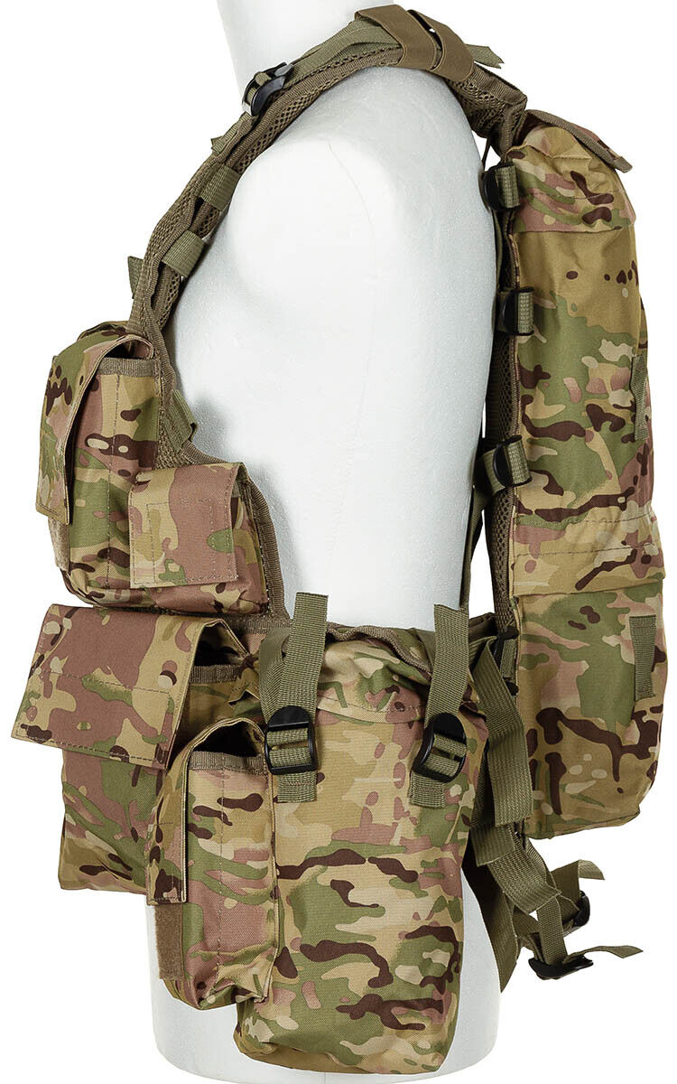 Tactical Vest Military Army Combat Lightweight Various Pockets Operation-camo