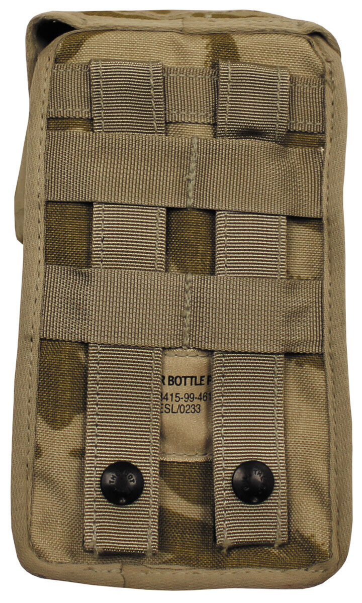 Original British Army Military GB Pouch Water Bottle MOLLE DPM Desert Used