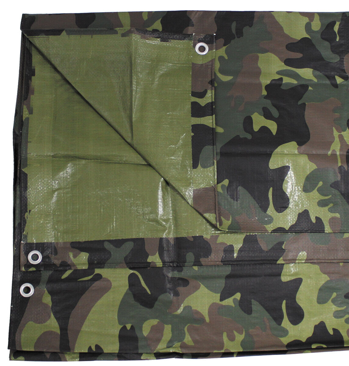 Tarpaulin Waterproof Military Army Outdoor Cover PE Woodland ca. 300x400cm