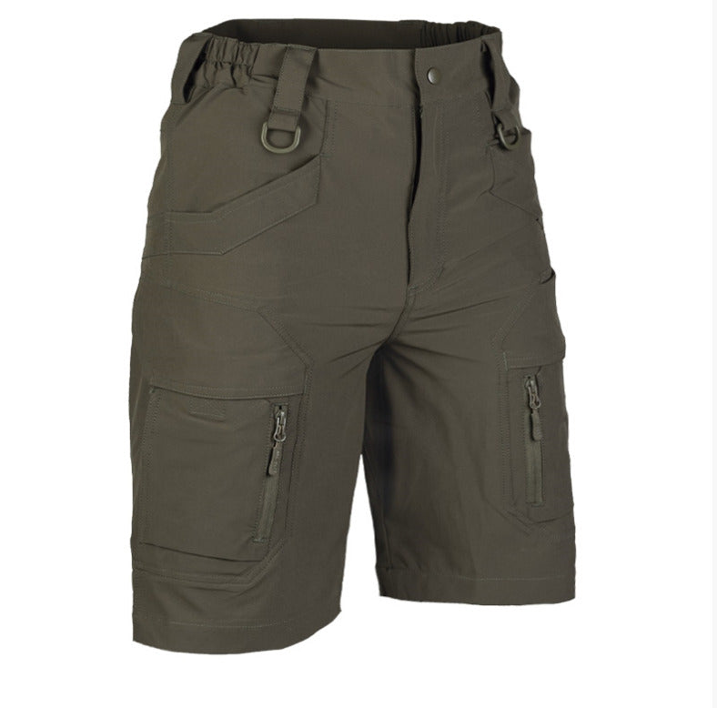 MIL-TEC Ranger Elastic Assault Army Style GymTraining Shorts OD Green