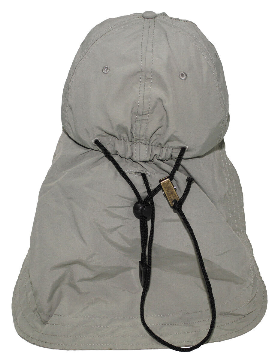 US Army Military Field Outdoor Cap Sahara OD Green Large Neck Guard