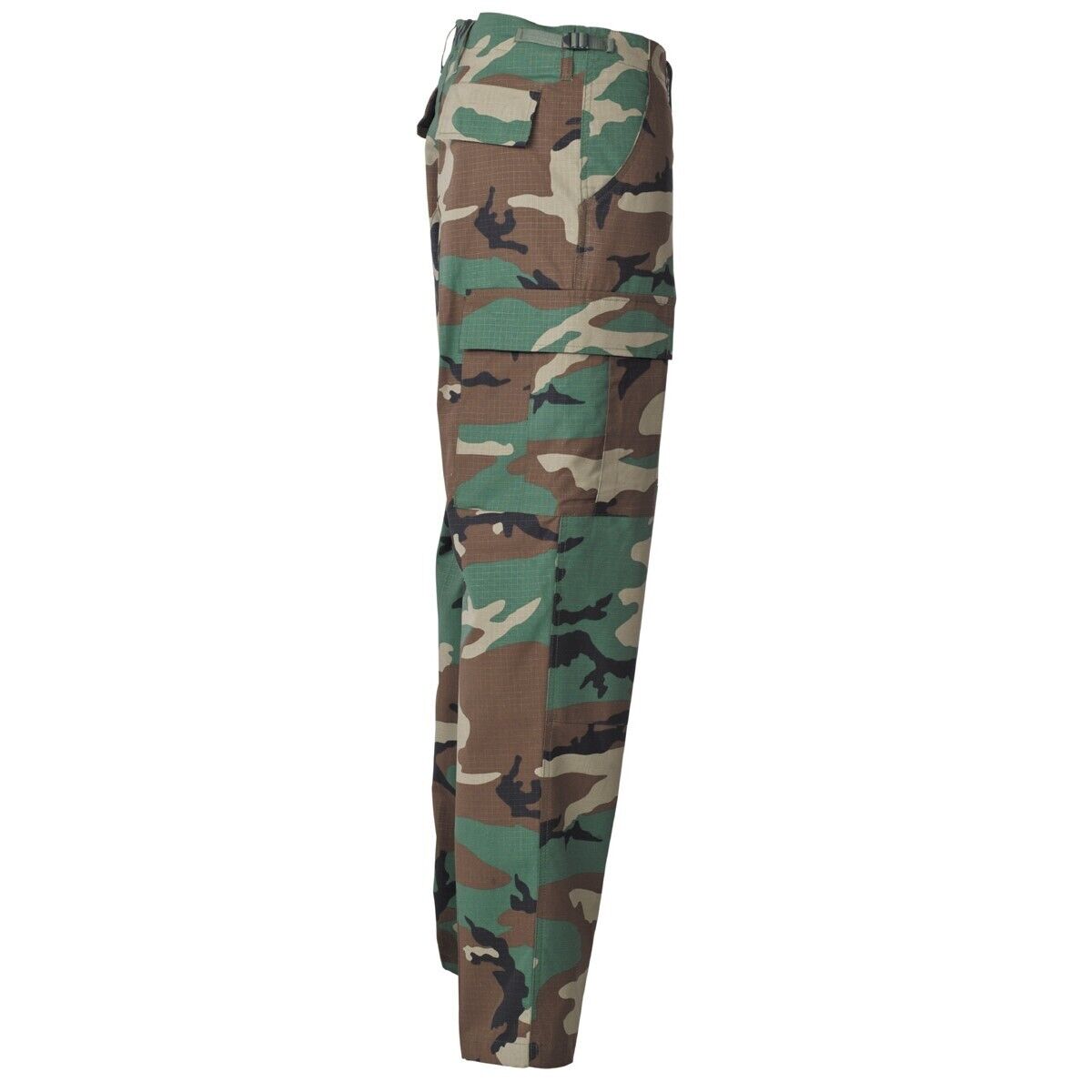 US Army Camo Tactical BDU Pants Military Combat Rip Stop Trousers Woodland MFH