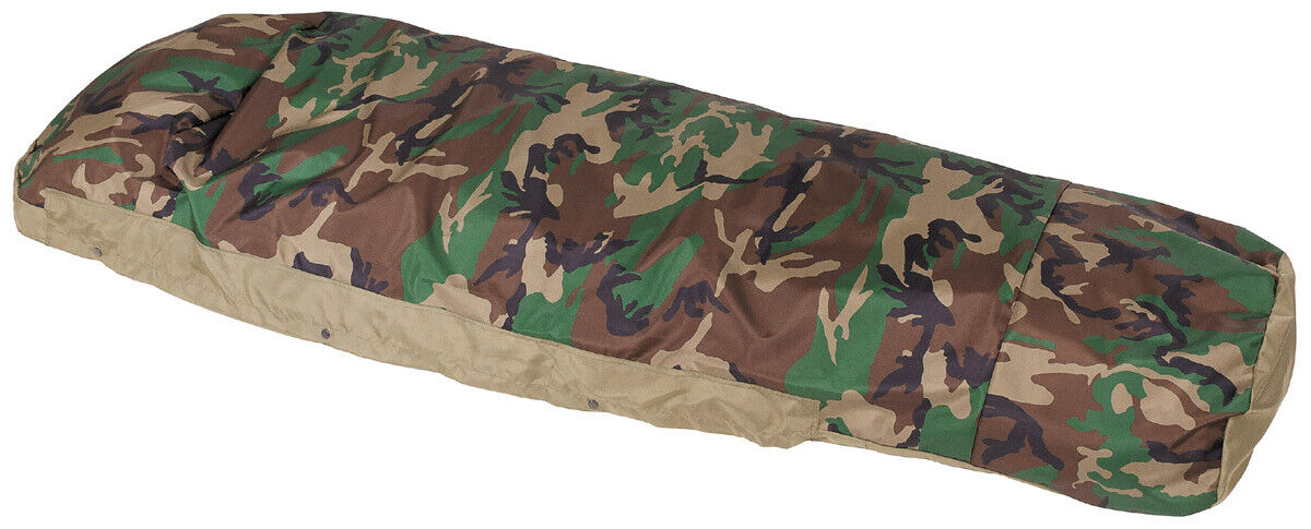 US Army Military Sleeping Bag Modular 3-Layer Laminate Woodland Camo